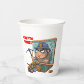 Crypto Miner Pappbecher (Vorderseite)