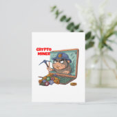 Crypto Miner Postkarte (Stehend Vorderseite)