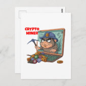 Crypto Miner Postkarte (Vorne/Hinten)