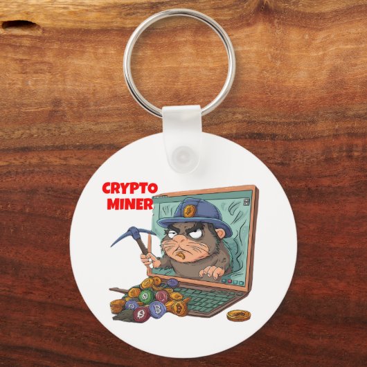 Crypto Miner Schlüsselanhänger (Rückseite)