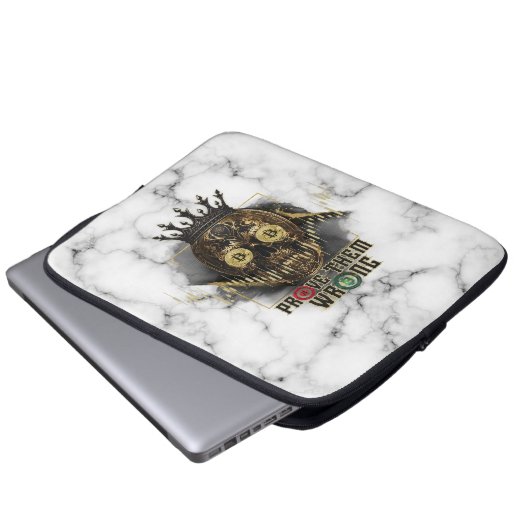 Crypto Motivation | Bitcoin | Prove them wrong Laptopschutzhülle (Vorne Knopf)