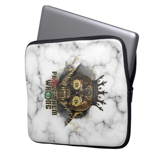 Crypto Motivation | Bitcoin | Prove them wrong Laptopschutzhülle (Vorderseite Links)