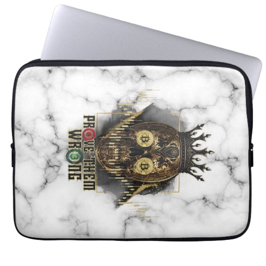 Crypto Motivation | Bitcoin | Prove them wrong Laptopschutzhülle (Vorderseite)
