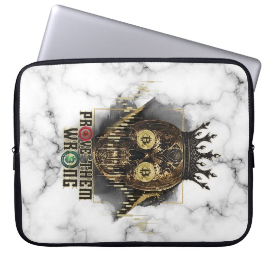 Crypto Motivation | Bitcoin | Prove them wrong Laptopschutzhülle (Vorderseite)