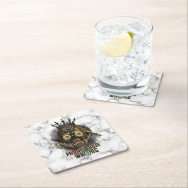 Crypto Motivation | Bitcoin | Prove them wrong  Rechteckiger Pappuntersetzer