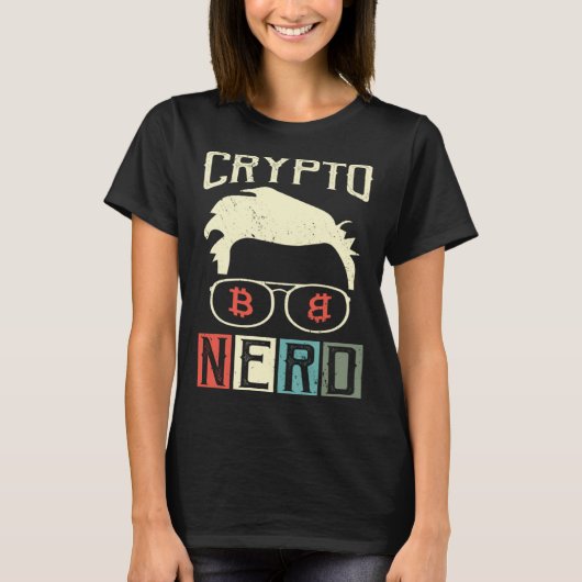 Crypto Nerd Bitcoin Cryptocurrencies Crypto Stock T-Shirt (Vorderseite)