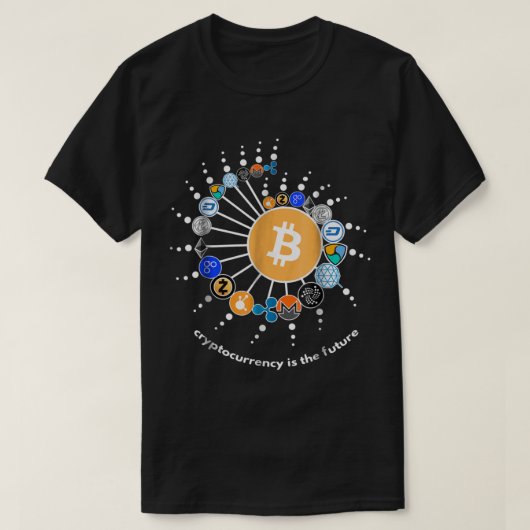 Crypto Network Digital Design T-Shirt (Design vorne)