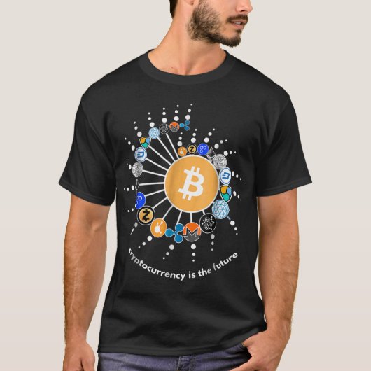 Crypto Network Digital Design T-Shirt (Vorderseite)