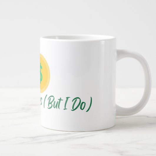 Crypto Never Sleeps But I Do Mug Jumbo-Tasse (Rechts)