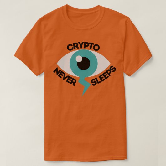 Crypto Nie schläft 3 T-Shirt (Design vorne)