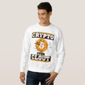 Crypto Over Clout™ Der Flex, den Sie nicht Fake od Sweatshirt (Vorne ganz)