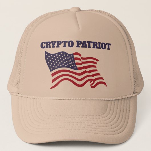 Crypto Patriot Hat für Alltagskleidung Truckerkappe (Vorderseite)