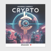 Crypto Planet Aufkleber (Blatt)