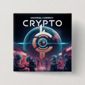 Crypto Planet Button (Vorderseite)