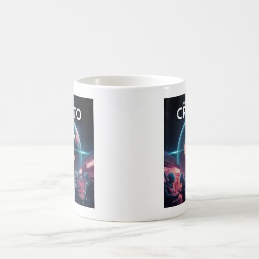 Crypto Planet Kaffeetasse (Mittel)