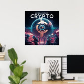 Crypto Planet Poster (Heimbüro)
