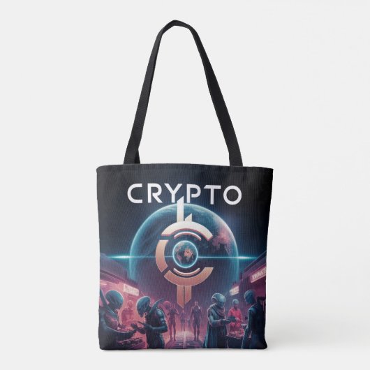 Crypto Planet Tasche (Rückseite)