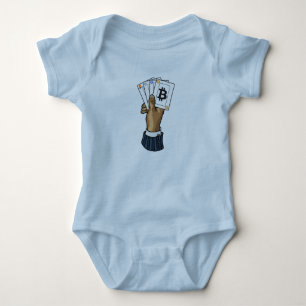 Crypto Poker Hand Baby Strampler