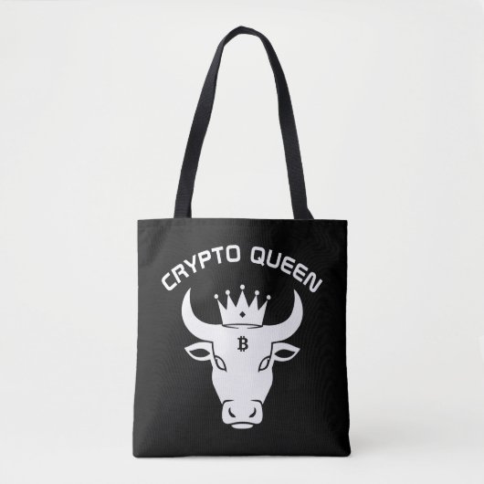 Crypto Queen Personalisiert Black Tasche (Vorderseite)