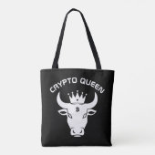 Crypto Queen Personalisiert Black Tasche (Rückseite)