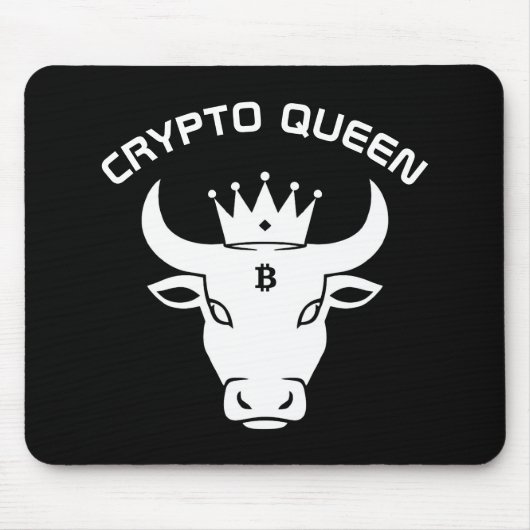 Crypto Queen Personalisiert Mousepad (Vorne)