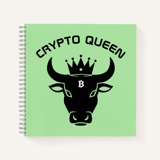 Crypto Queen Personalisiert Notizblock (Vorderseite)