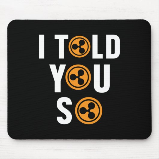 Crypto Ripple Cryptowährung XRP Bitcoin-Geschenk Mousepad (Vorne)