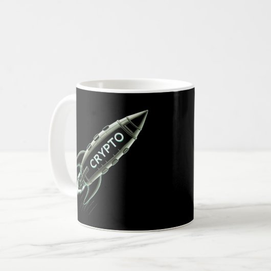 Crypto Rocket Kaffeetasse (Vorderseite Links)