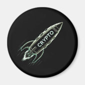Crypto Rocket Magnet (Vorne)