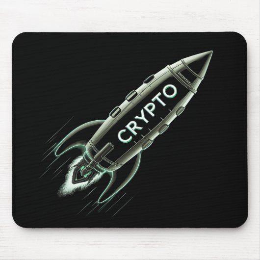 Crypto Rocket Mousepad (Vorne)