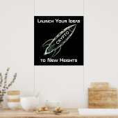 Crypto Rocket Poster (Küche)