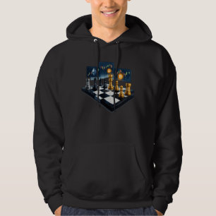 Crypto-Schachbrett-Hoodie – Bitcoin-Handelsstil Hoodie