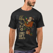 Crypto Sleigh Ride™ Santa Dropping ETH Gifts X-Mas T-Shirt (Vorderseite)