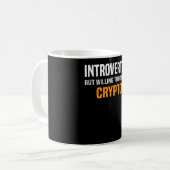 Crypto Sprichwort Trading Miner Kryptowährung Kryp Kaffeetasse (Vorderseite Links)