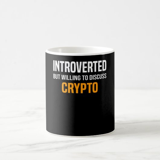 Crypto Sprichwort Trading Miner Kryptowährung Kryp Kaffeetasse (Mittel)