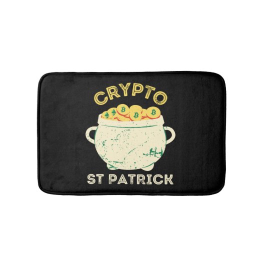 Crypto St Patrick St Patricks Day Badematte (Vorderseite)