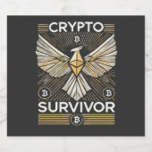 Crypto Survivor Schaumweinetikett (Einzelnes Label)