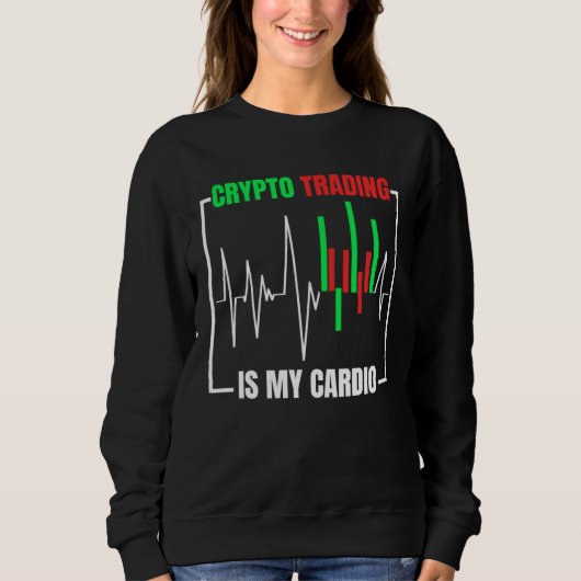 Crypto Trading Cryptocurrency Trader Sweatshirt (Vorderseite)