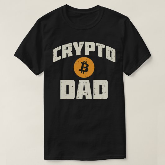Crypto Vater Bitcoin BTC CryptoCurrency Day Tradin T-Shirt (Design vorne)