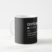Crypto Vater Definition Bitcoin HODL Weihnachten Kaffeetasse (Vorderseite Links)