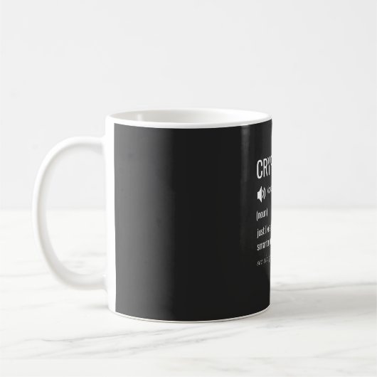 Crypto Vater Definition Bitcoin HODL Weihnachten Kaffeetasse (Links)