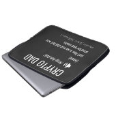 Crypto Vater Definition Bitcoin HODL Weihnachten Laptopschutzhülle (Vorne Knopf)