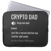 Crypto Vater Definition Bitcoin HODL Weihnachten Laptopschutzhülle (Vorderseite)
