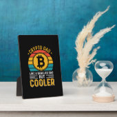 Crypto Vater Retro Sunset Fotoplatte (Seite)