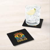 Crypto Vater Retro Sunset Rechteckiger Pappuntersetzer (Vor Ort)