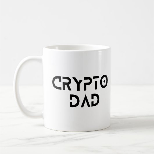 Crypto Vater Trader Bitcoin HODL Vatertag Kaffeetasse (Links)