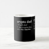 Crypto-Vater wie ein normaler Vater-Kryptowährungs Kaffeetasse (Mittel)
