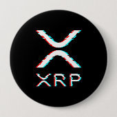 Crypto Währung XRP Glitch Kryptowährung Meme Button (Vorderseite)