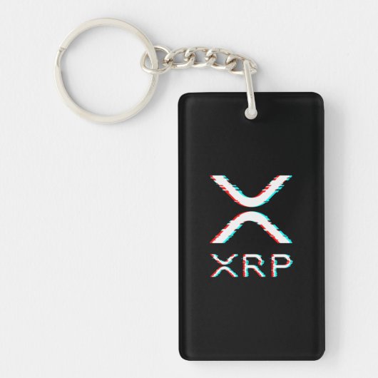 Crypto Währung XRP Glitch Kryptowährung Meme Schlüsselanhänger (Vorderseite)