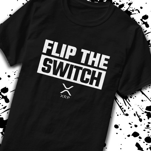 Crypto Währung XRP Kryptowährung Drehe den Switch T-Shirt